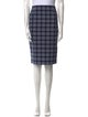 Sandro Plaid Print Knee-Length Skirt