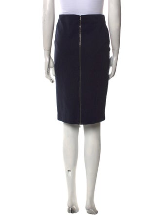 Sandro Plaid Print Knee-Length Skirt