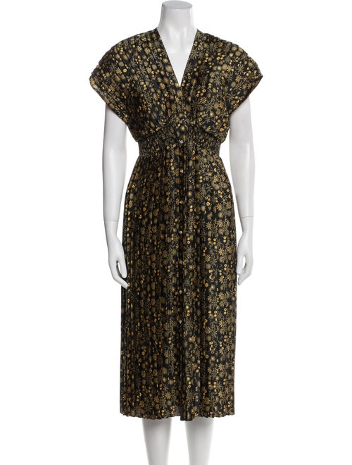 Sandro Floral Print Midi Length Dress