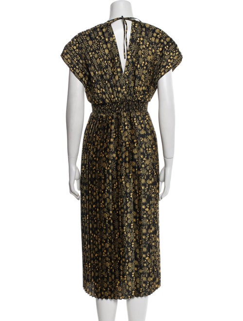 Sandro Floral Print Midi Length Dress