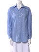 Sandro Chambray Striped Button-Up Top