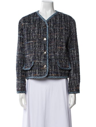 Sandro Tweed Pattern Evening Jacket