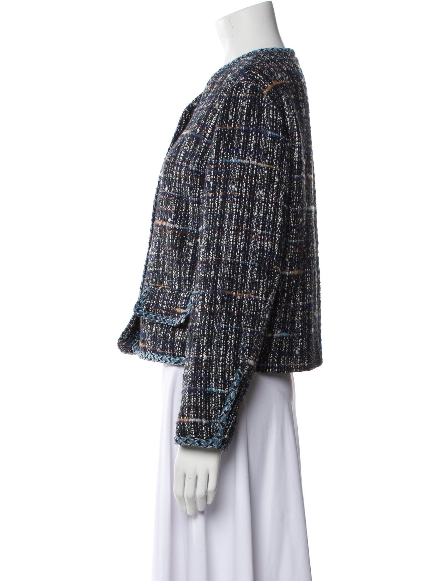 Sandro Tweed Pattern Evening Jacket