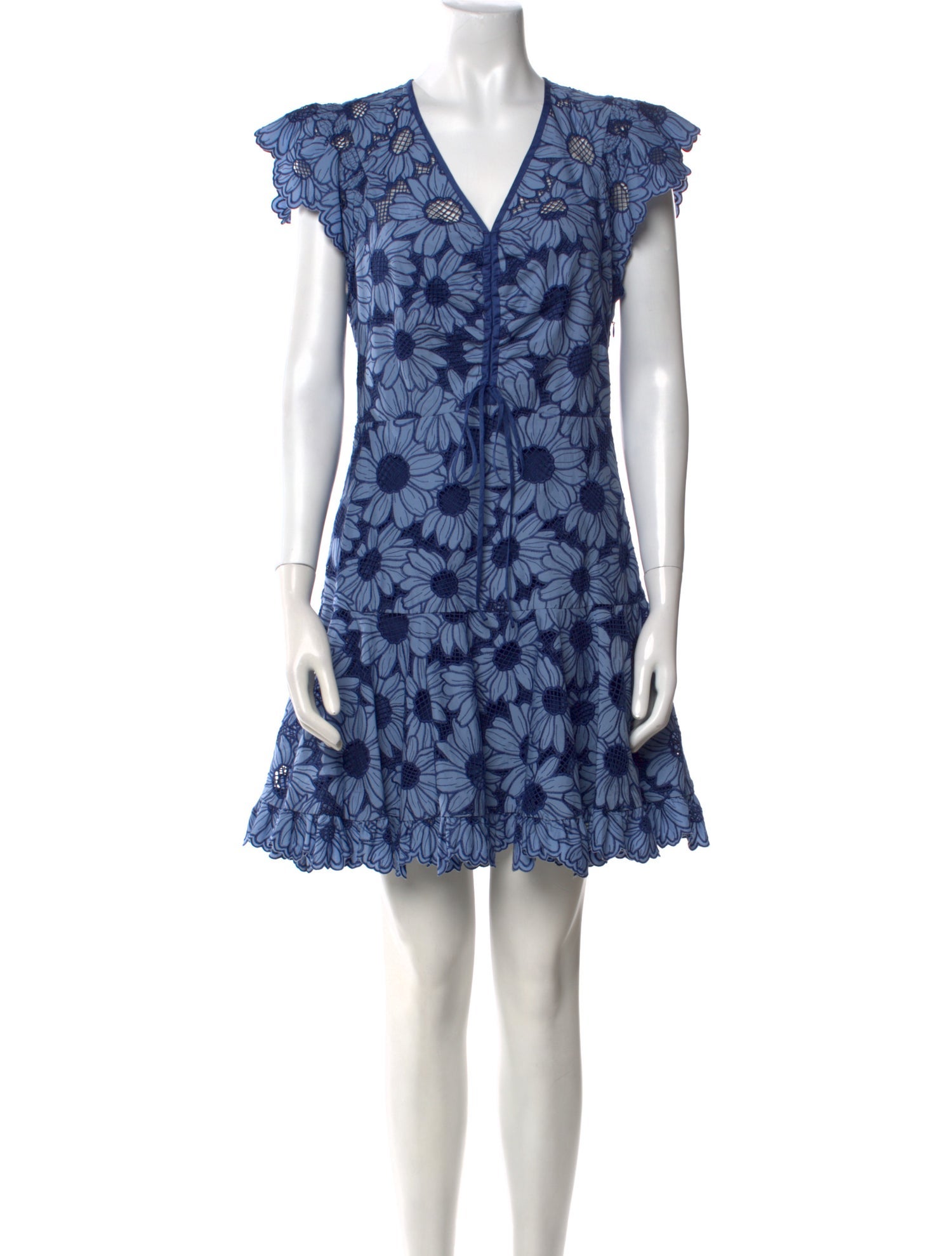 Sandro Floral Print Mini Dress