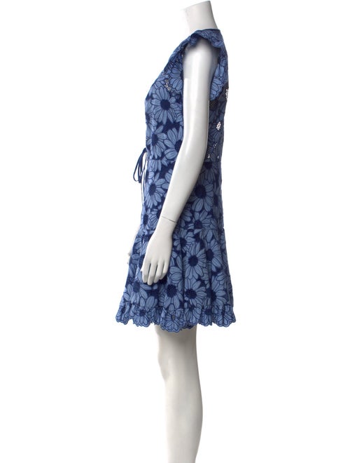 Sandro Floral Print Mini Dress