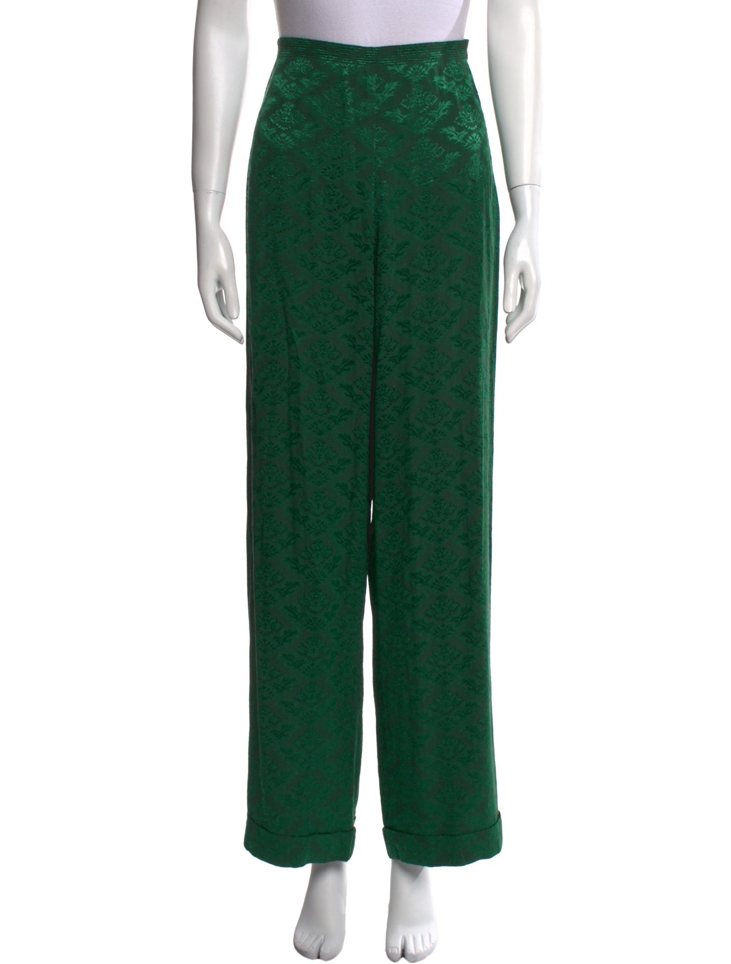 Sandro Printed Wide Leg Pants