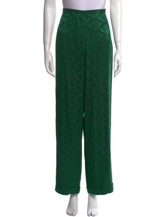 Sandro Printed Wide Leg Pants
