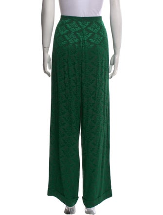 Sandro Printed Wide Leg Pants