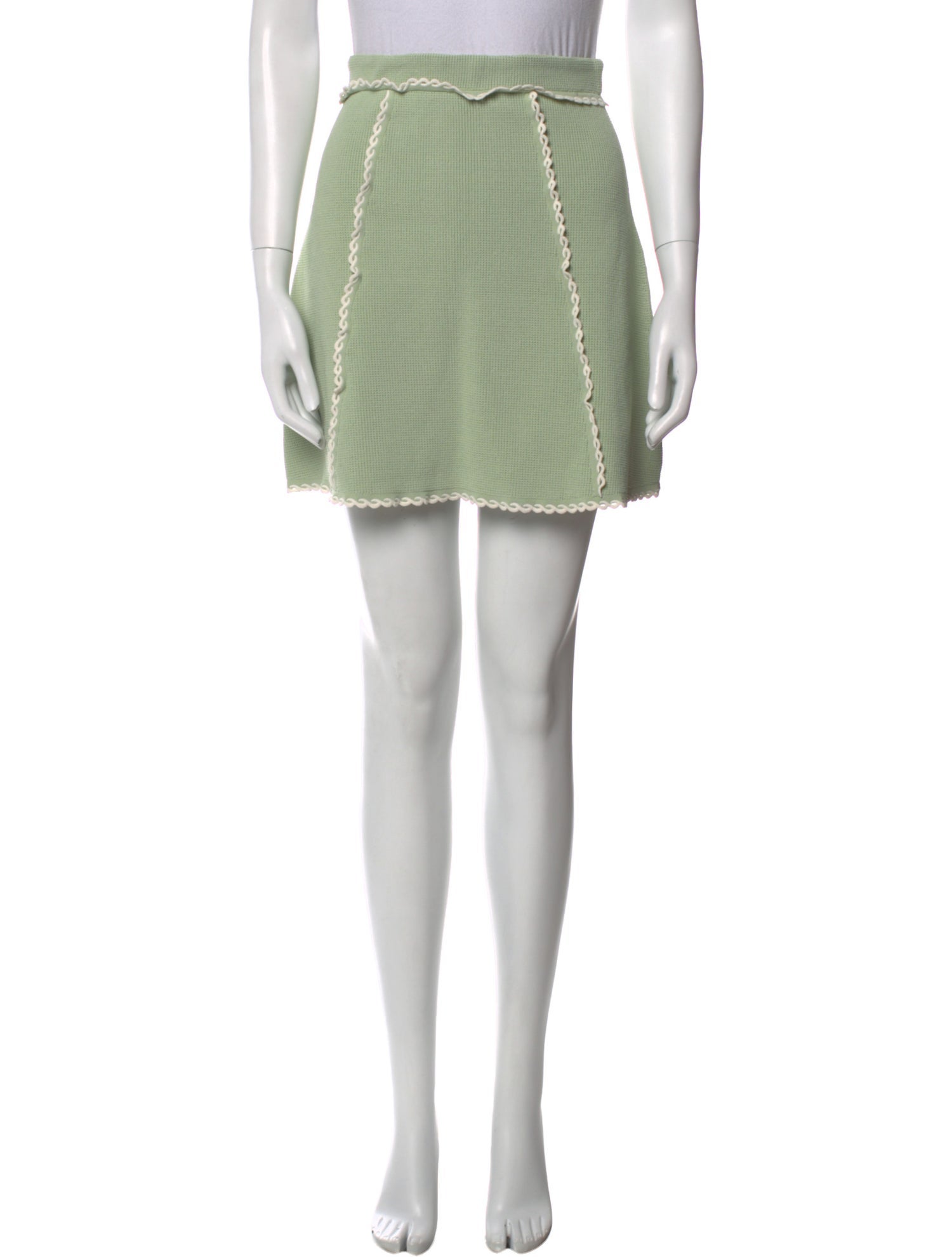 Sandro Embroidered Accent Mini Skirt
