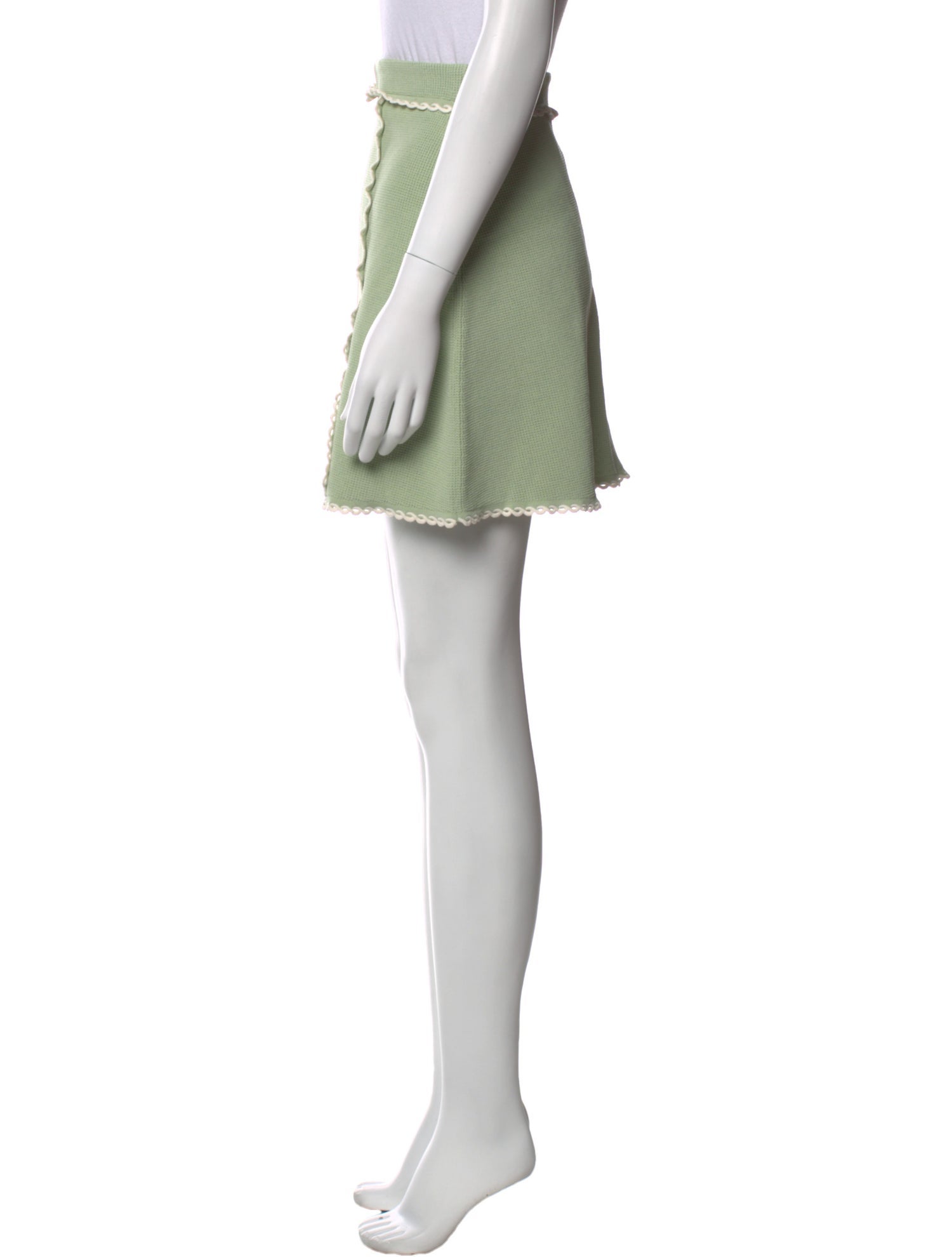 Sandro Embroidered Accent Mini Skirt