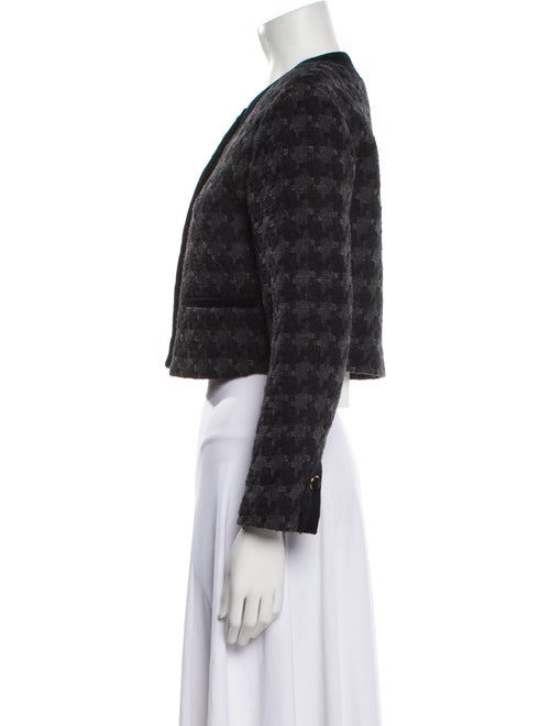 Sandro Houndstooth Print Evening Jacket