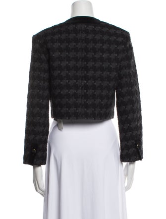 Sandro Houndstooth Print Evening Jacket