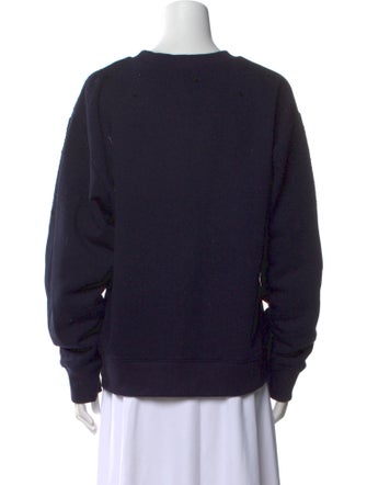 Sandro Crew Neck Long Sleeve Sweatshirt