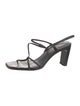 Sandro Snakeskin Slingback Sandals