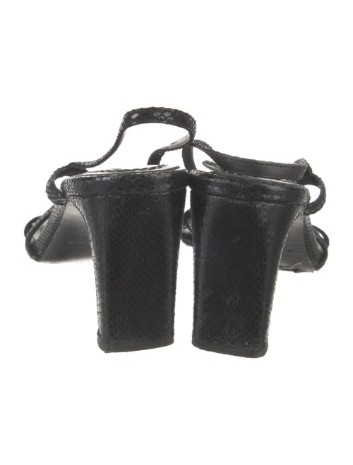 Sandro Snakeskin Slingback Sandals