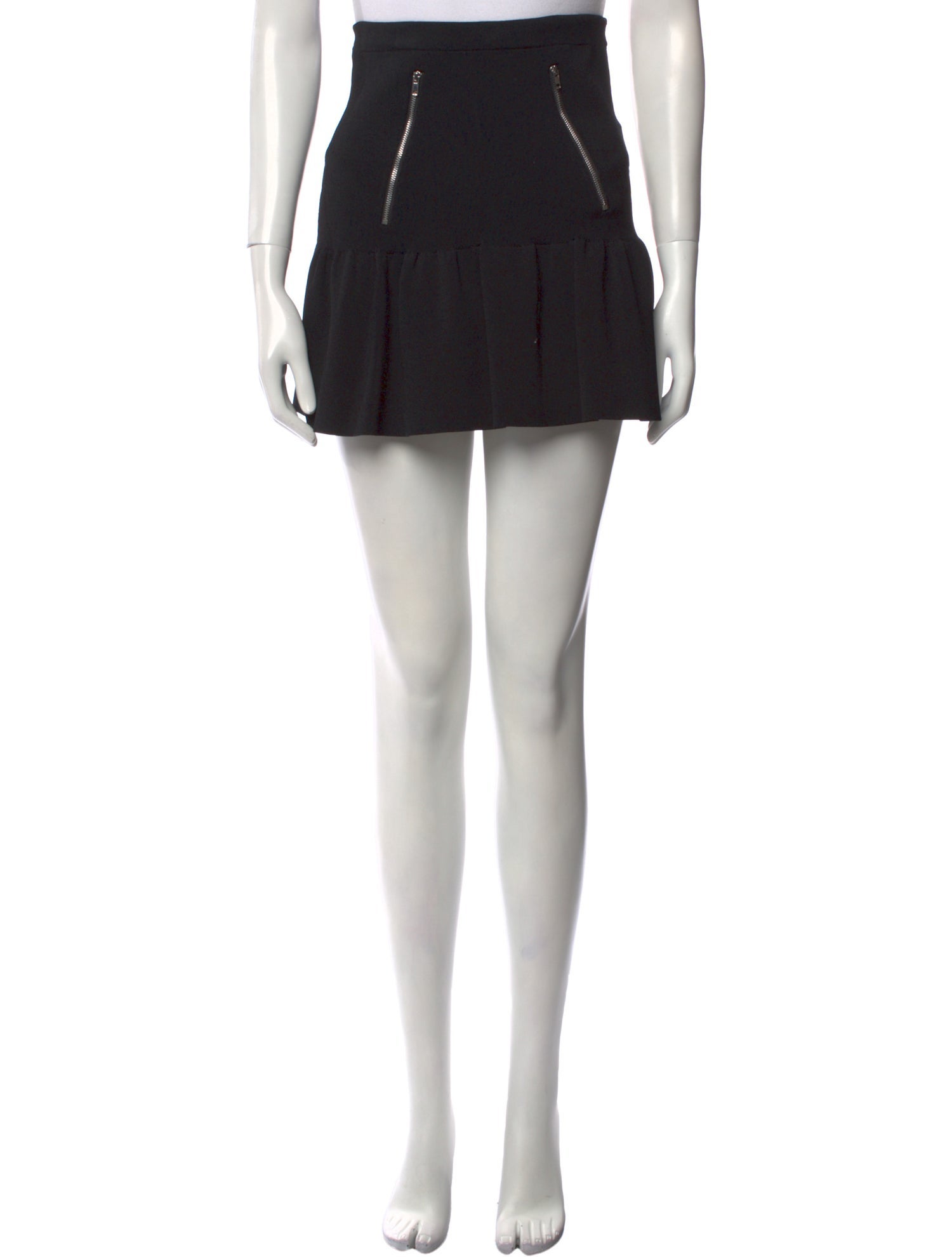 Sandro Ruffle Embellishment Mini Skirt