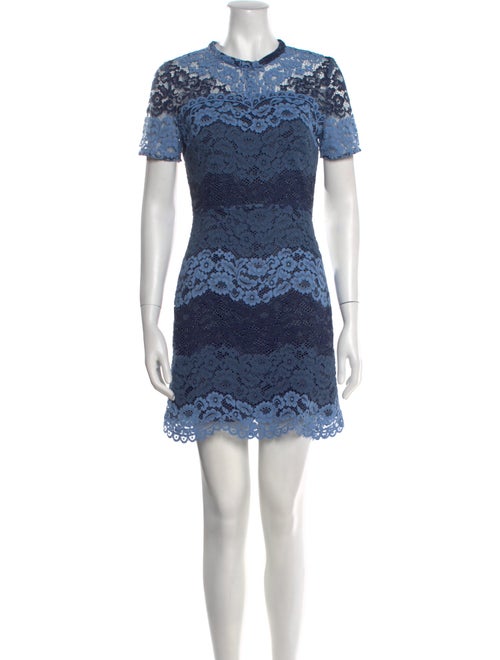 Sandro Lace Pattern Mini Dress