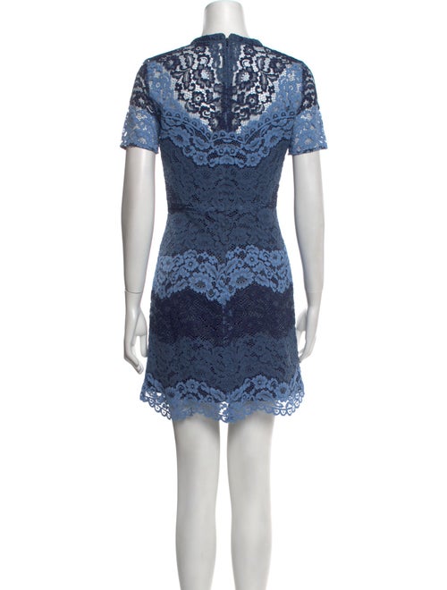Sandro Lace Pattern Mini Dress