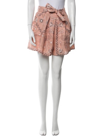 Sandro Linen Knee-Length Shorts