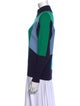 Sandro Colorblock Pattern Mock Neck Sweater