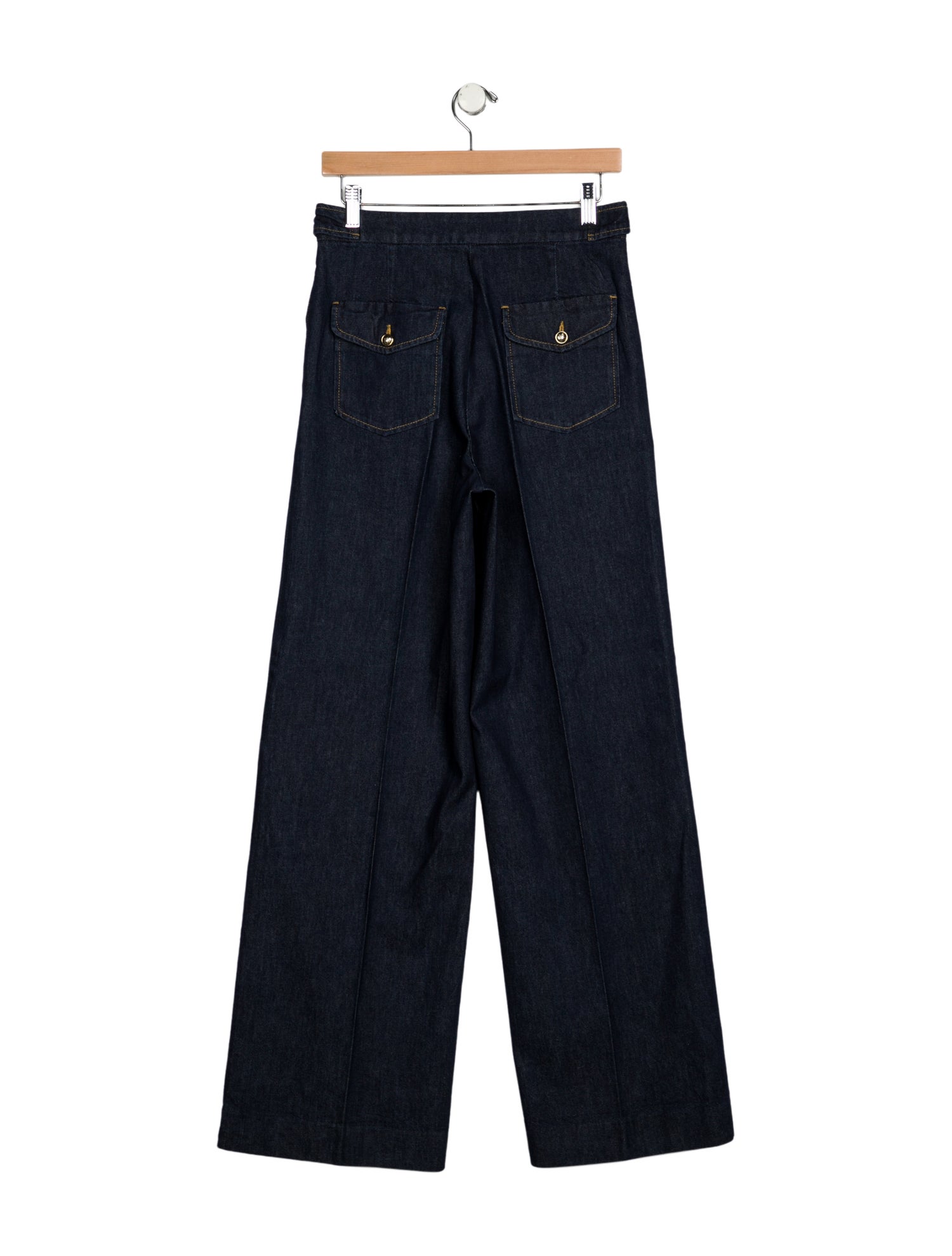 Sandro High-Rise Wide Leg Jeans