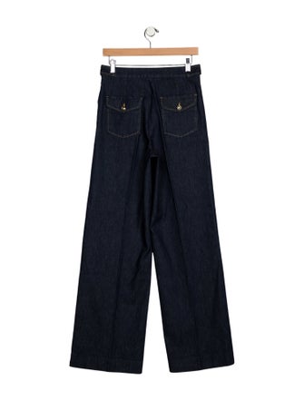 Sandro High-Rise Wide Leg Jeans