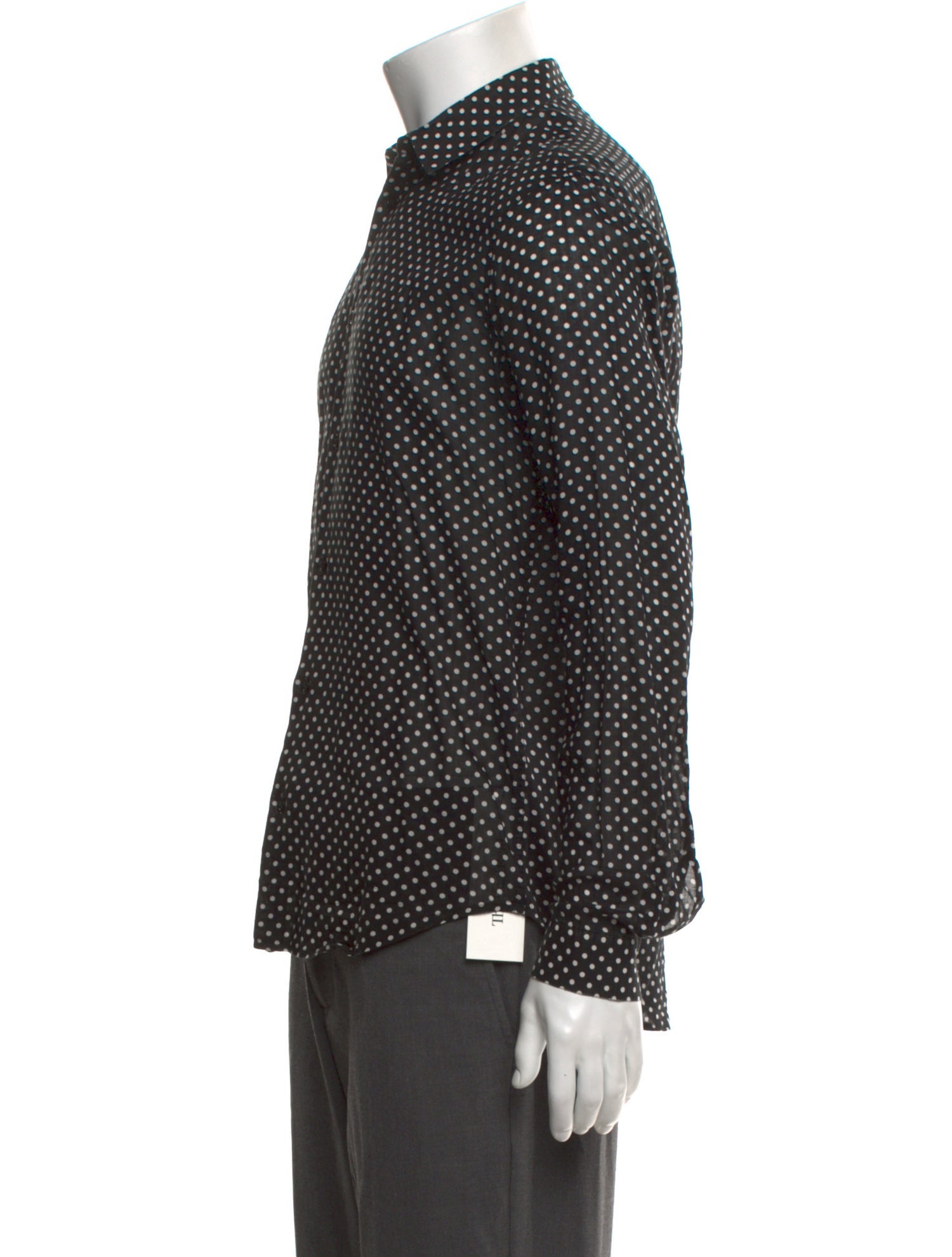 Sandro Polka Dot Print Long Sleeve Shirt
