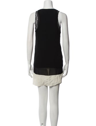 Sandro Scoop Neck Mini Dress