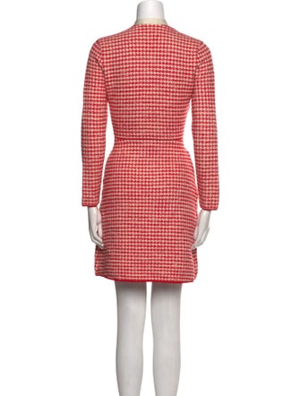 Sandro Houndstooth Print Mini Dress