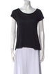 Sandro Linen Scoop Neck T-Shirt
