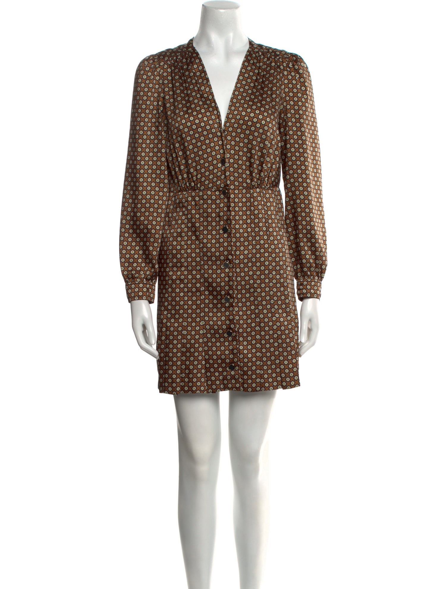 Sandro Printed Mini Dress