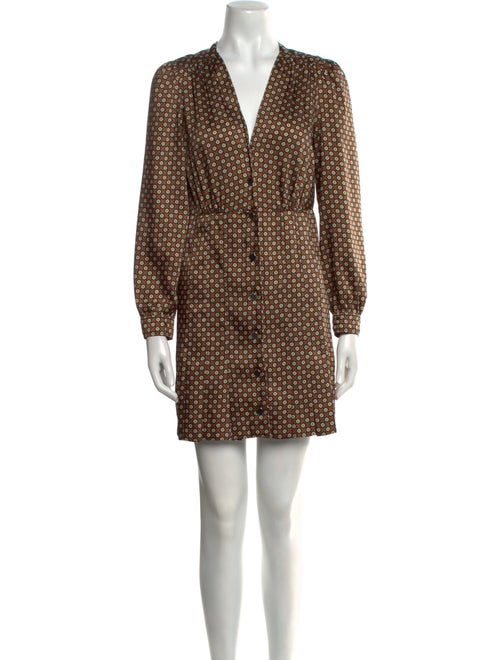 Sandro Printed Mini Dress