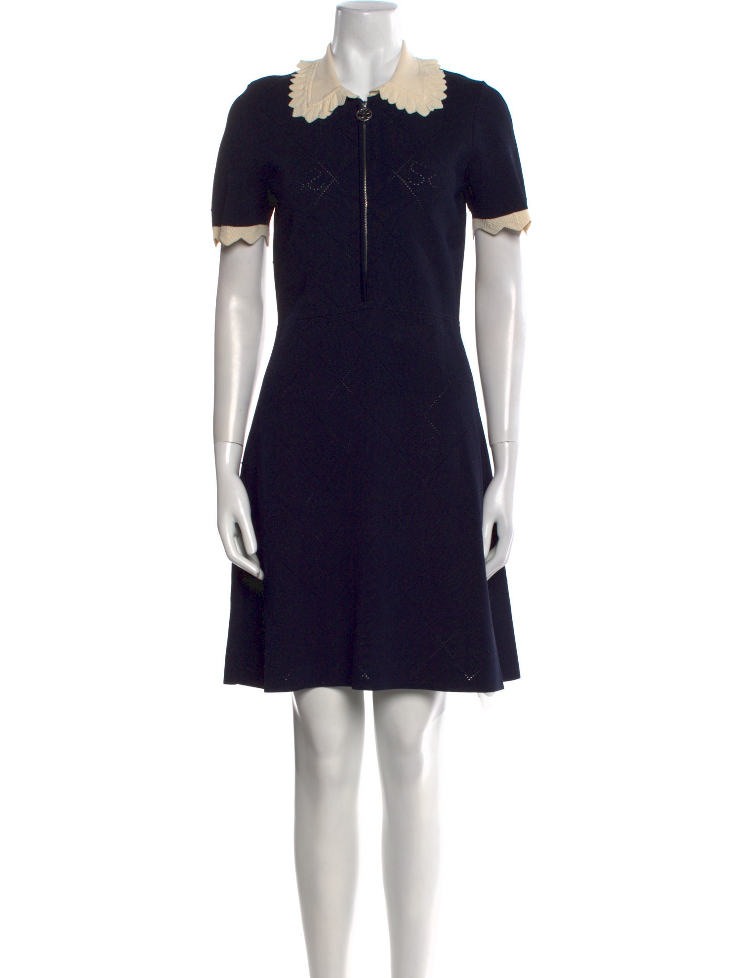 Sandro Colorblock Pattern Mini Dress