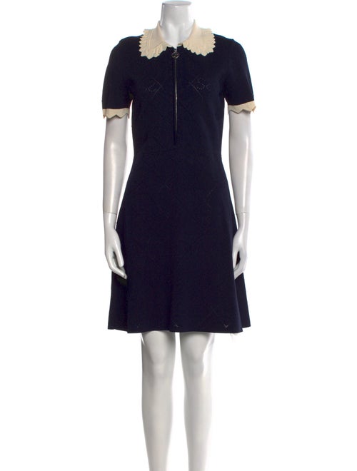 Sandro Colorblock Pattern Mini Dress