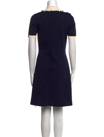 Sandro Colorblock Pattern Mini Dress