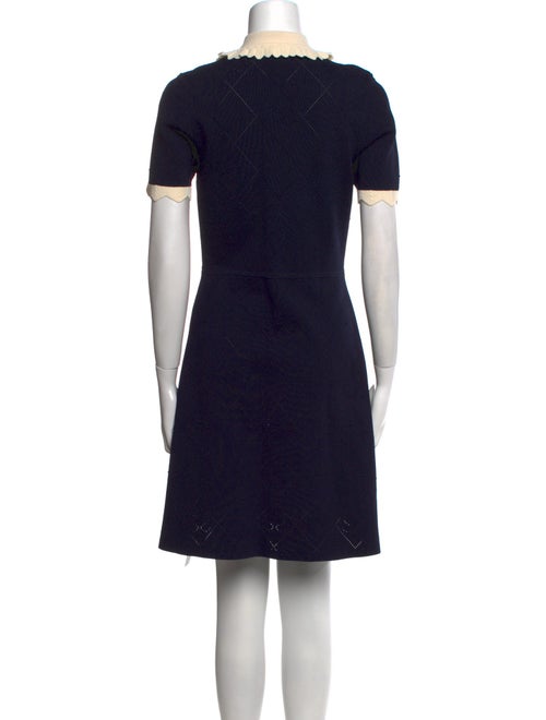 Sandro Colorblock Pattern Mini Dress