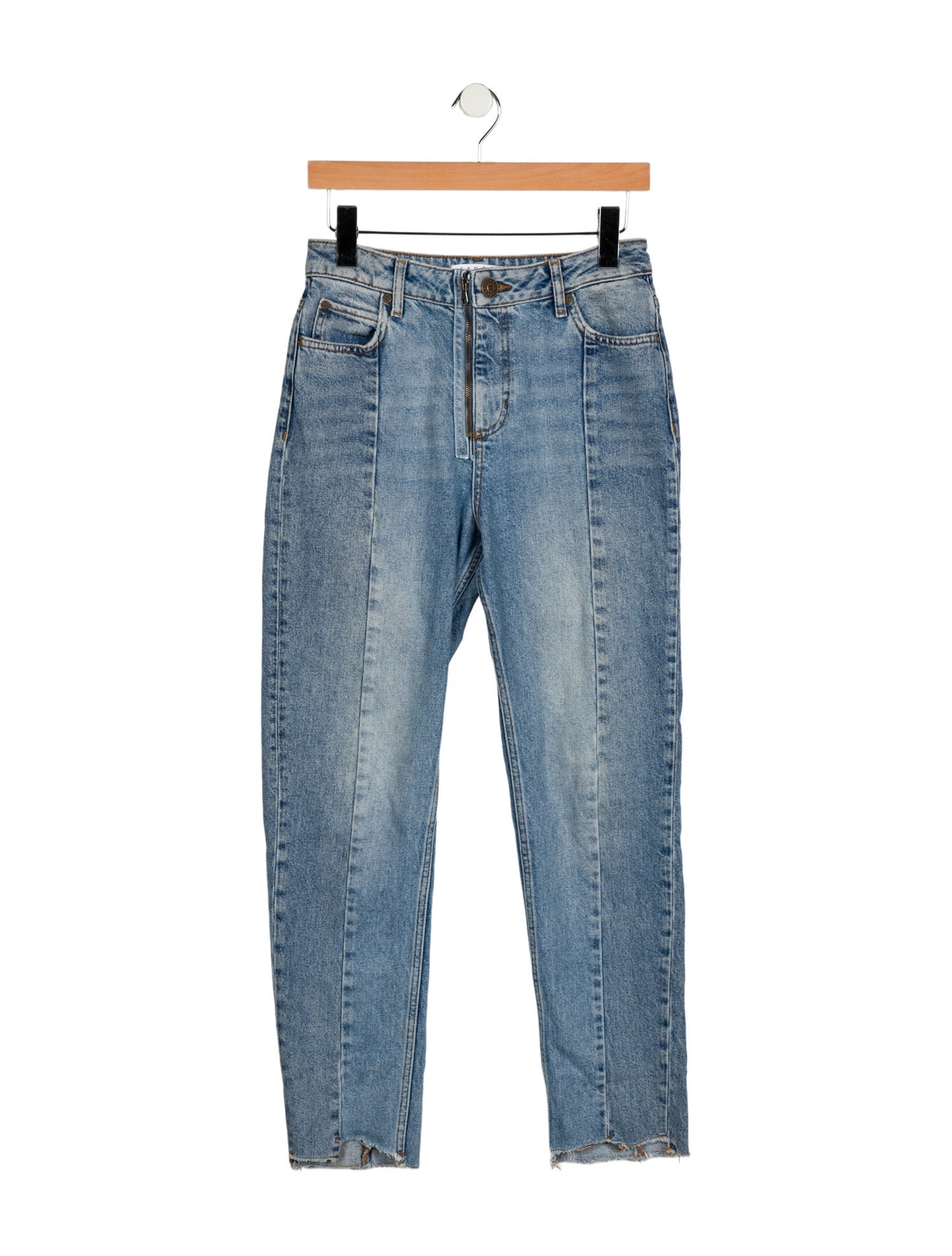 Sandro Mid-Rise Straight Leg Jeans