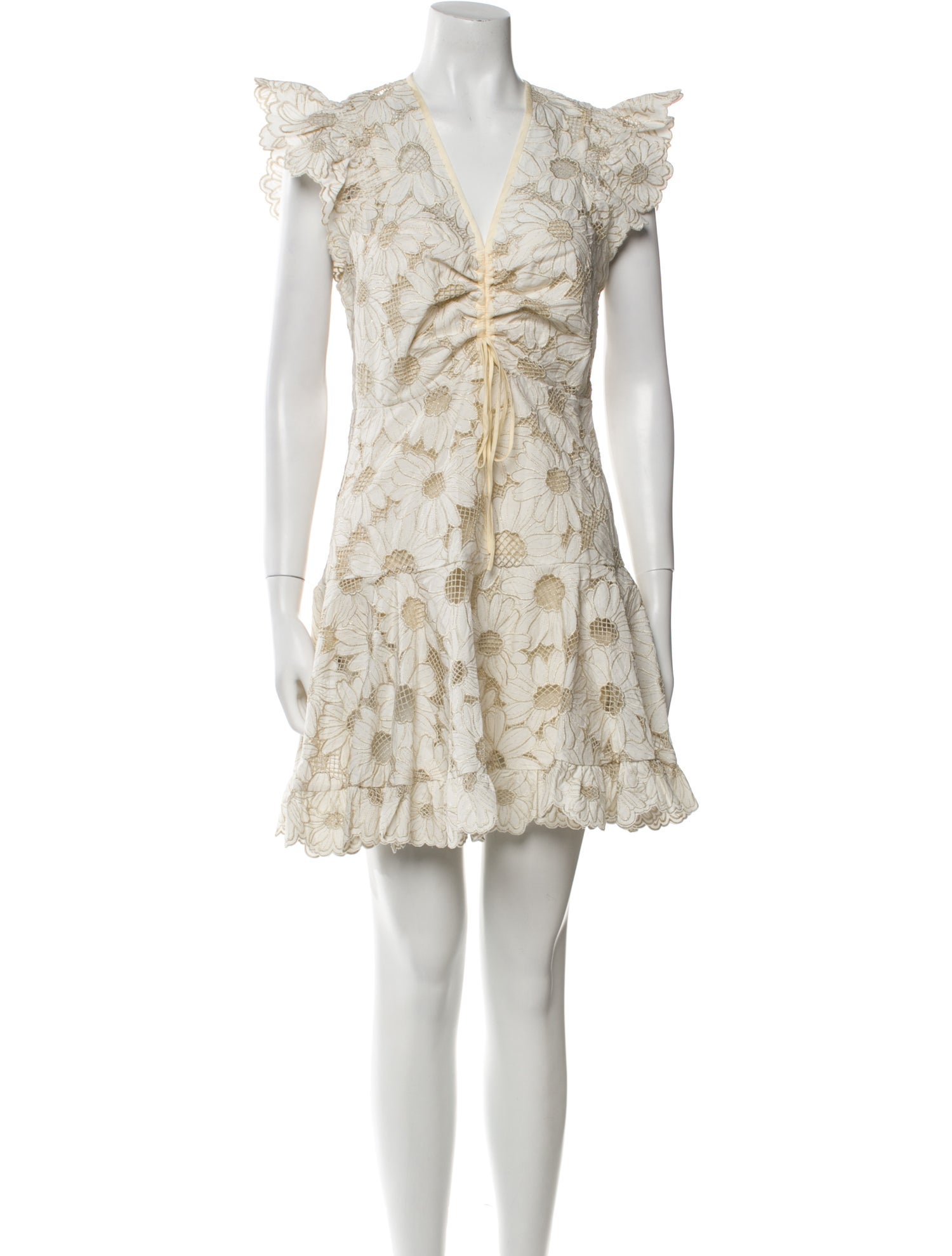 Sandro Floral Print Mini Dress