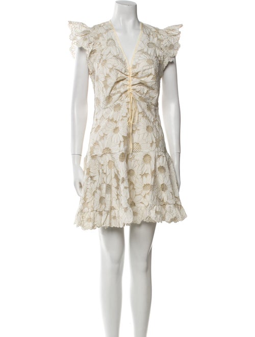 Sandro Floral Print Mini Dress