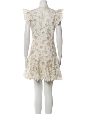 Sandro Floral Print Mini Dress