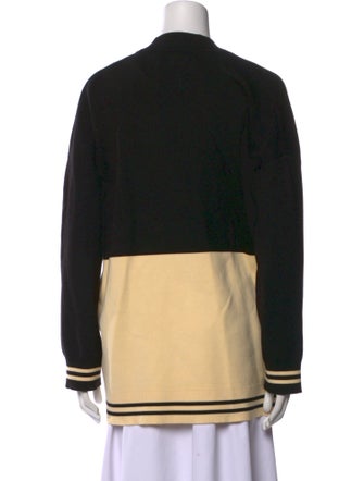 Sandro Printed V-Neck Sweater