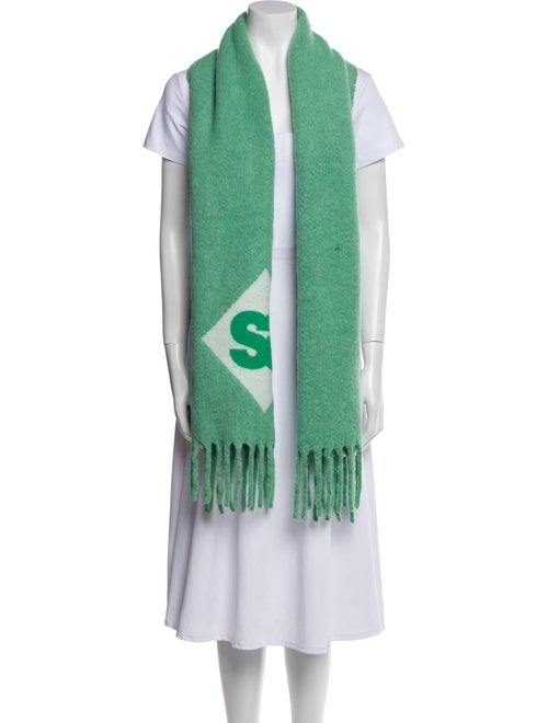 Sandro Wool Printed Scarf