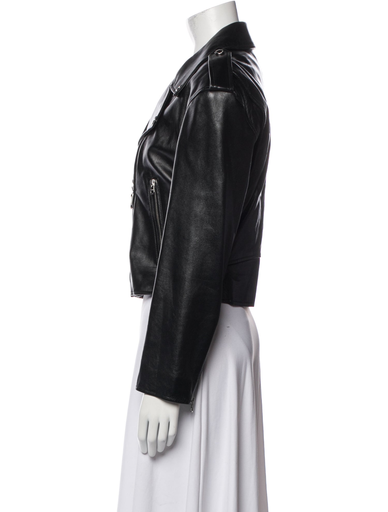 Sandro Leather Biker Jacket