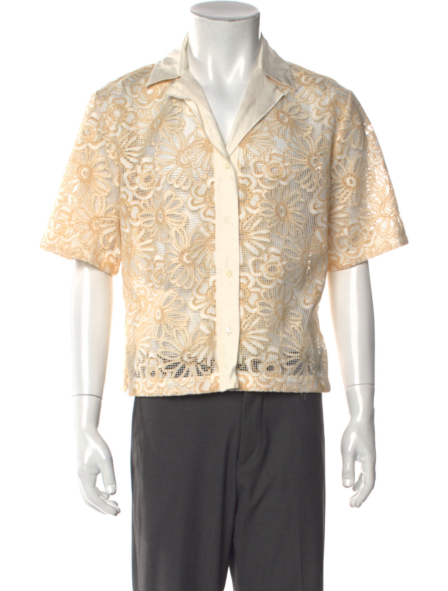 Sandro Graphic Print Short Sleeve Shirt w/ Tags