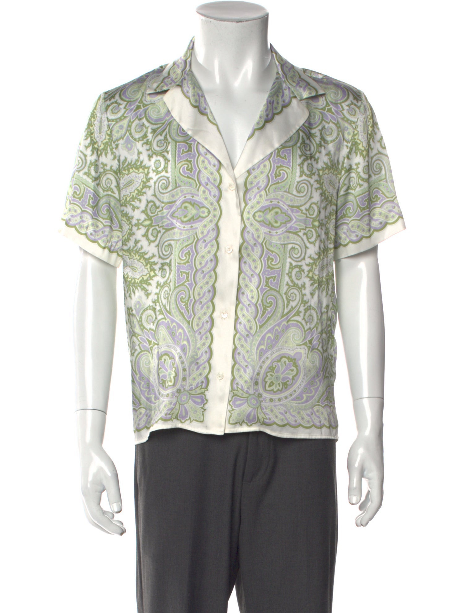 Sandro Printed Short Sleeve Shirt w/ Tags