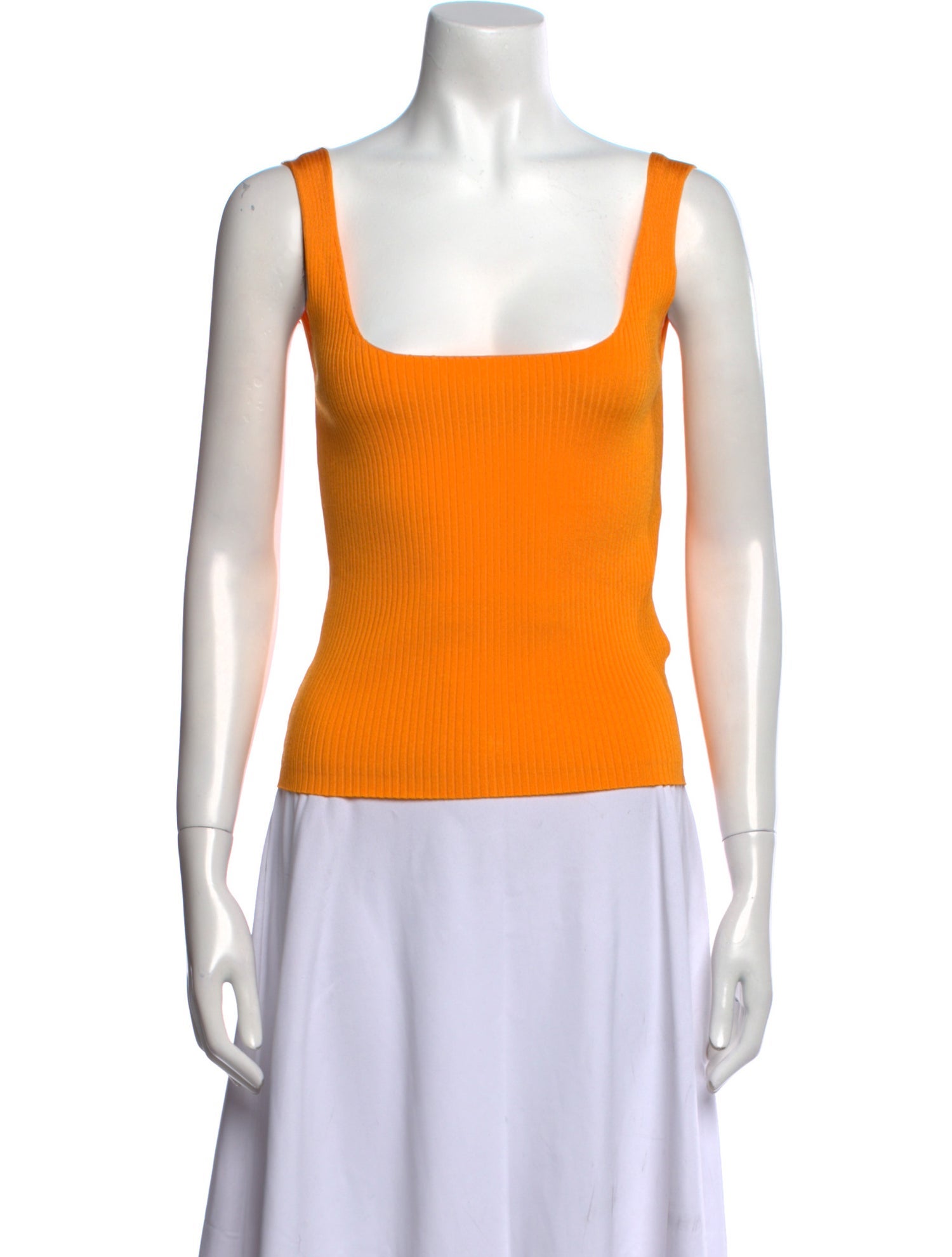Sandro Square Neckline Sleeveless Top