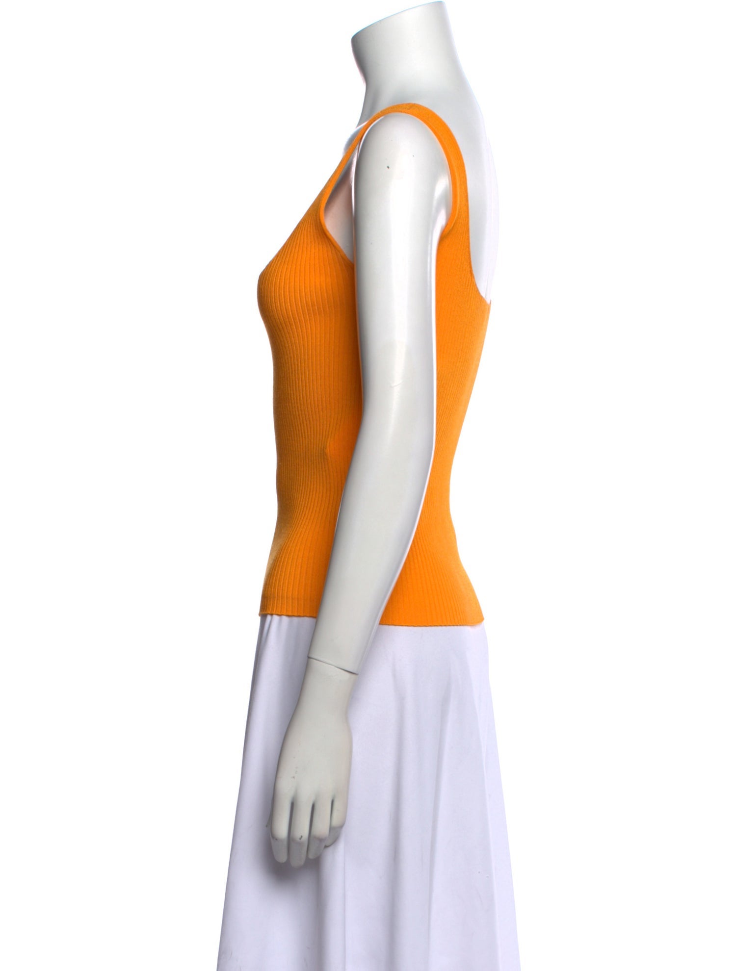 Sandro Square Neckline Sleeveless Top
