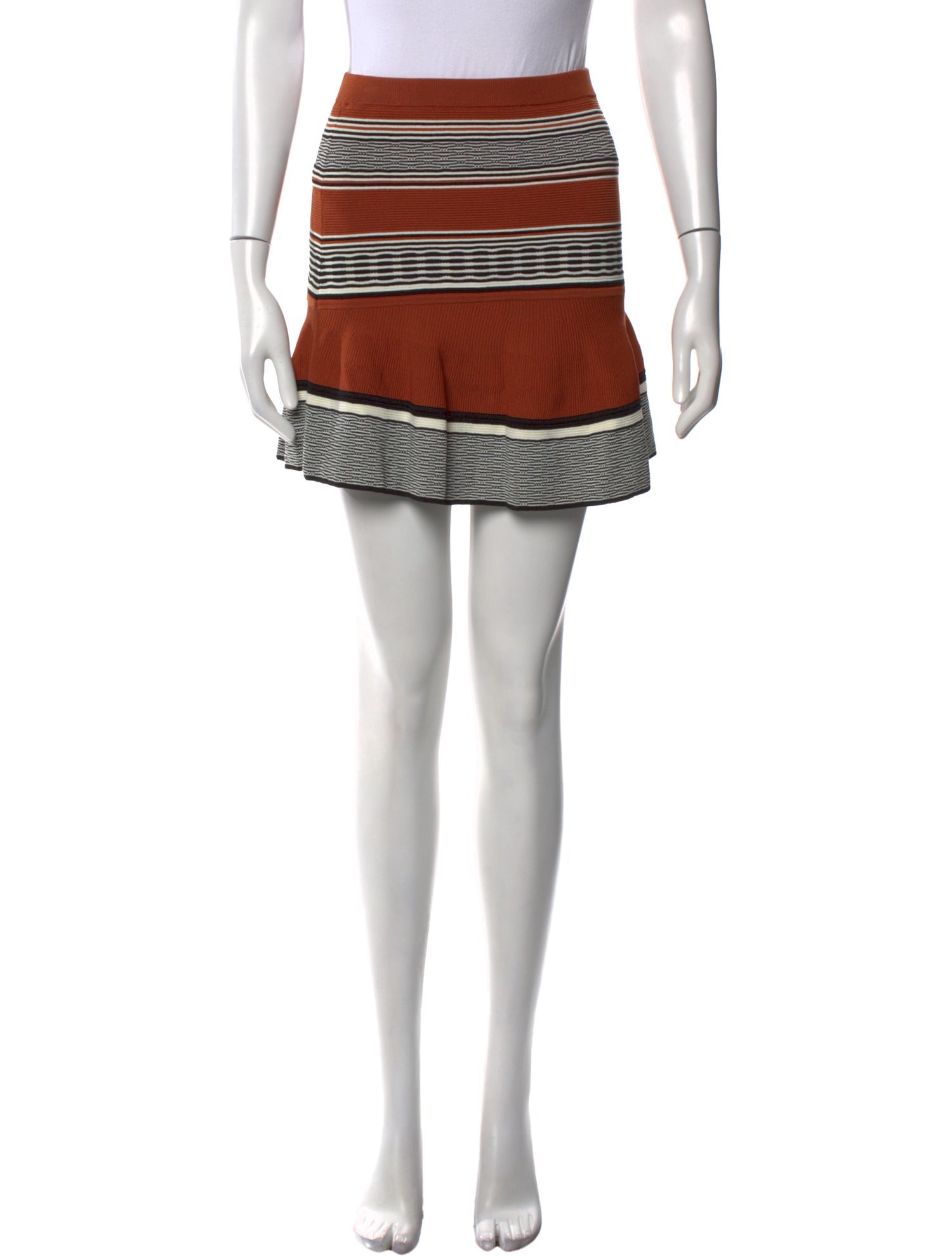 Sandro Striped Mini Skirt