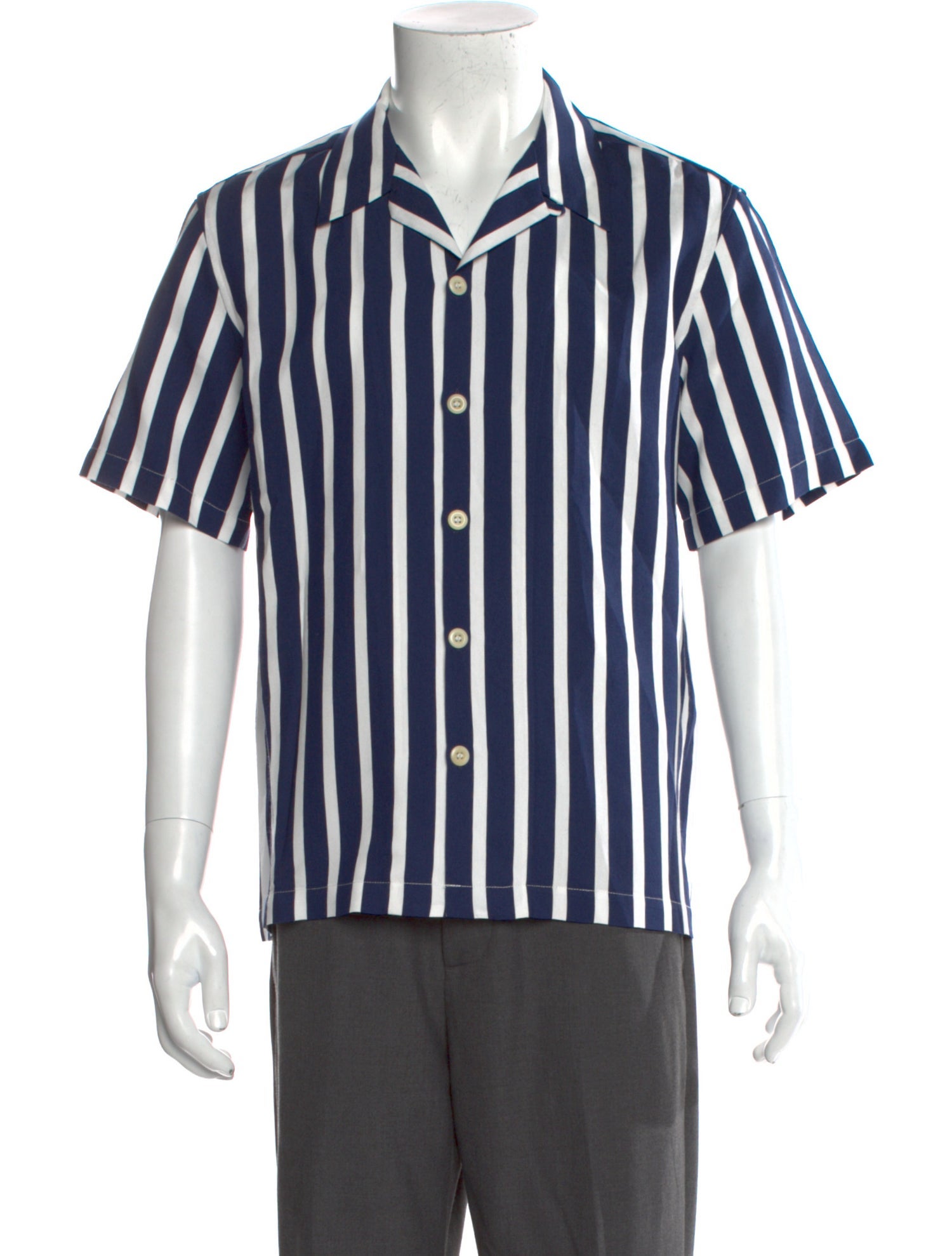 Sandro Striped Short Sleeve Shirt
