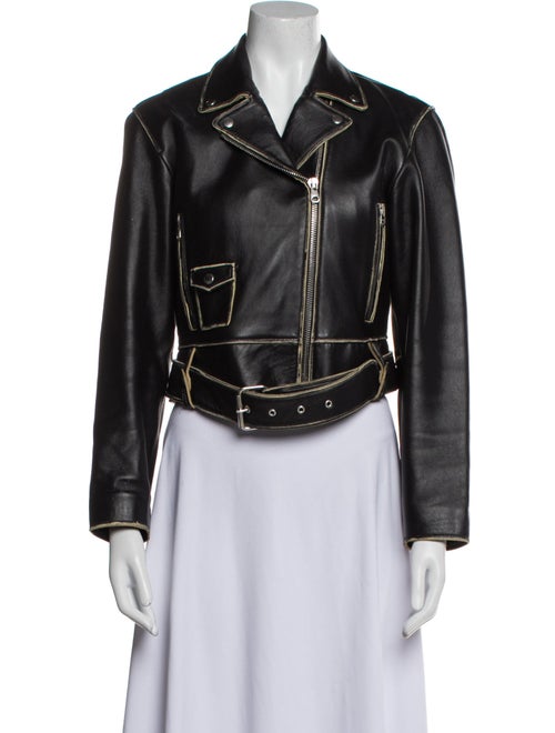 Sandro Leather Biker Jacket